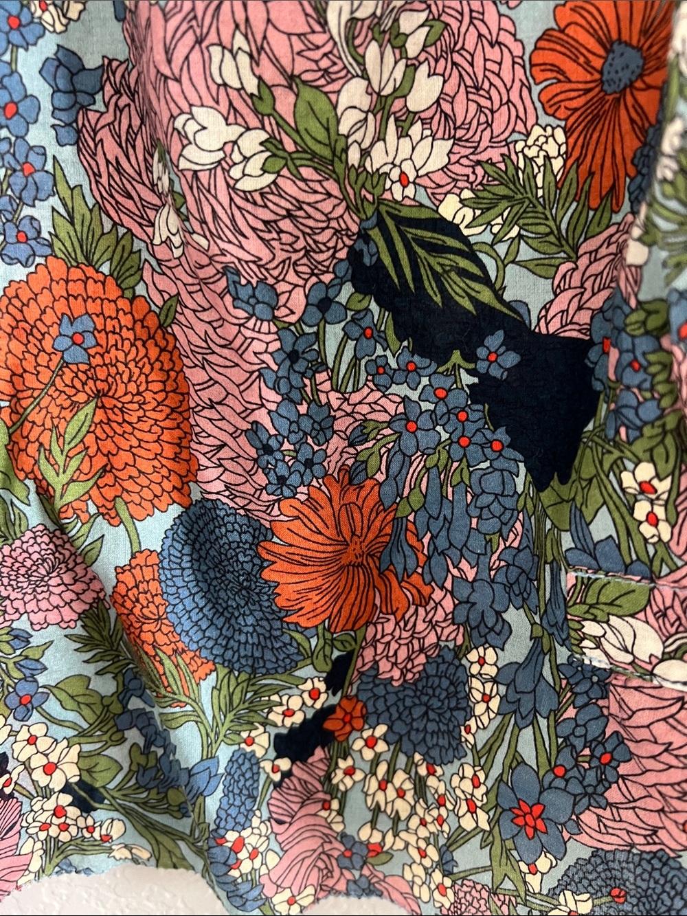 Travota Birds Of Paradis Carla Highneck Short In Bramble Print . Size XS - Picture 9 of 11